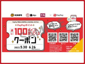 魚べいクーポン情報！（PayPayクーポン・SAMPLE）