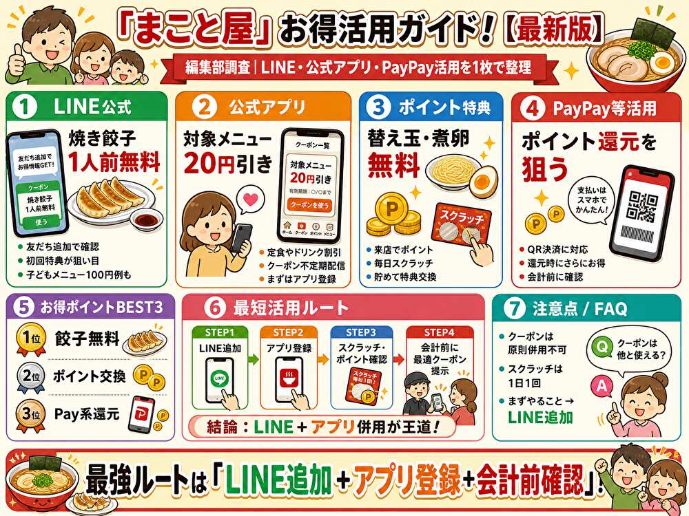 まこと屋クーポンまとめ!使い方・割引比較