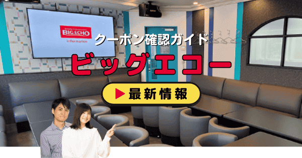 「ビッグエコー」クーポン