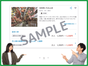 JTBレジャーチケットの日光花いちもんめ割引情報